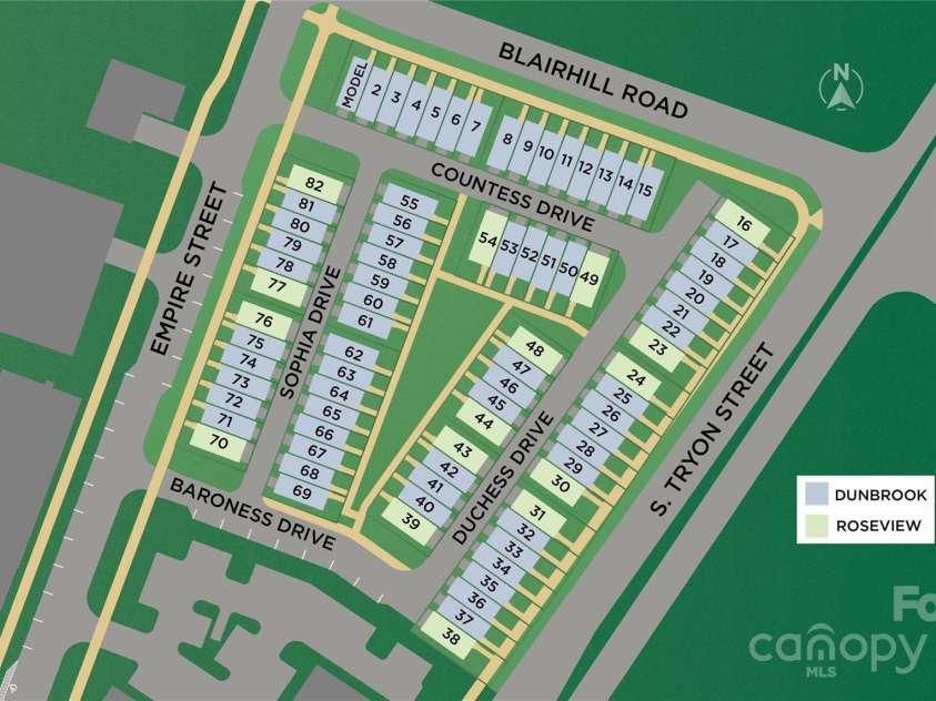 6005 Countess Drive, Charlotte, NC 28217.  MLS# CAR4249197, YatesRealty ID 24002. Brand New Community Featuring 82 Luxury Townhomes in Charlotte's Vibrant Lower Southend Neighborhood