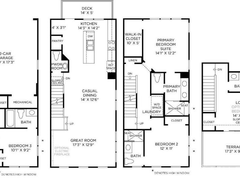 6005 Countess Drive, Charlotte, NC 28217.  MLS# CAR4249197, YatesRealty ID 24002. Home Layout Thoughtfully Designed