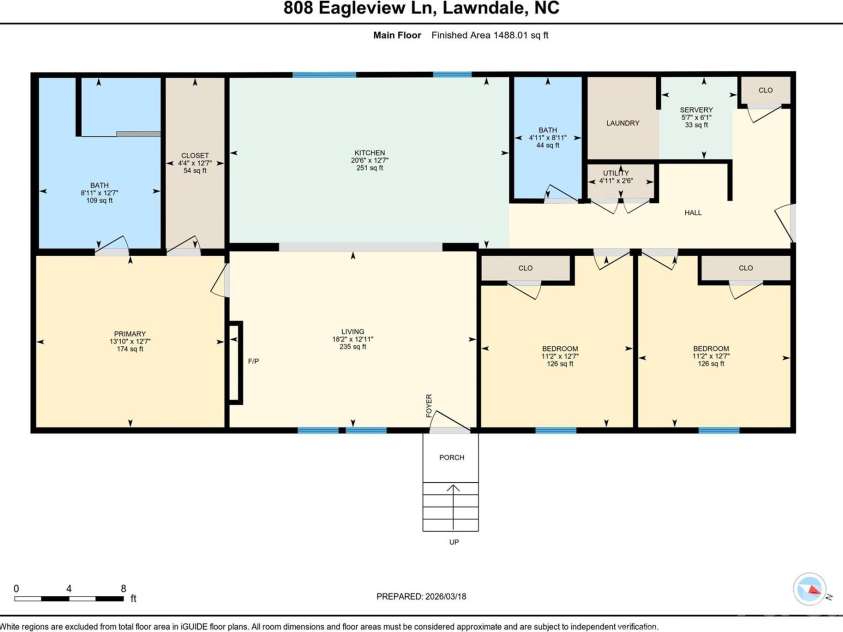 808 Eagleview Lane, Lawndale, NC 28090.  MLS# CAR4359481, YatesRealty ID 24005. Floor Plan