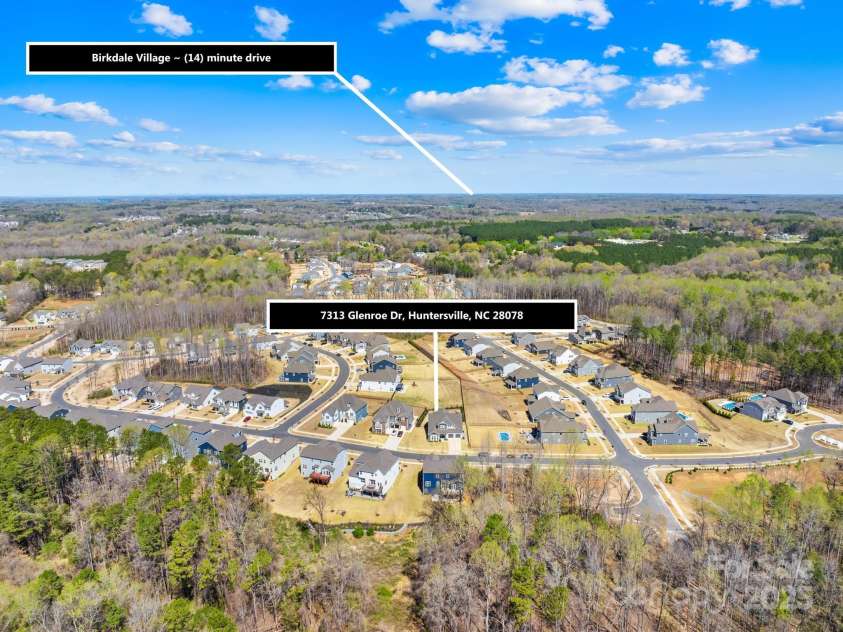 7313 Glenroe Drive, Huntersville, NC 28078.  MLS# CAR4239222, YatesRealty ID 24016. Easy Access to Birkdale Village