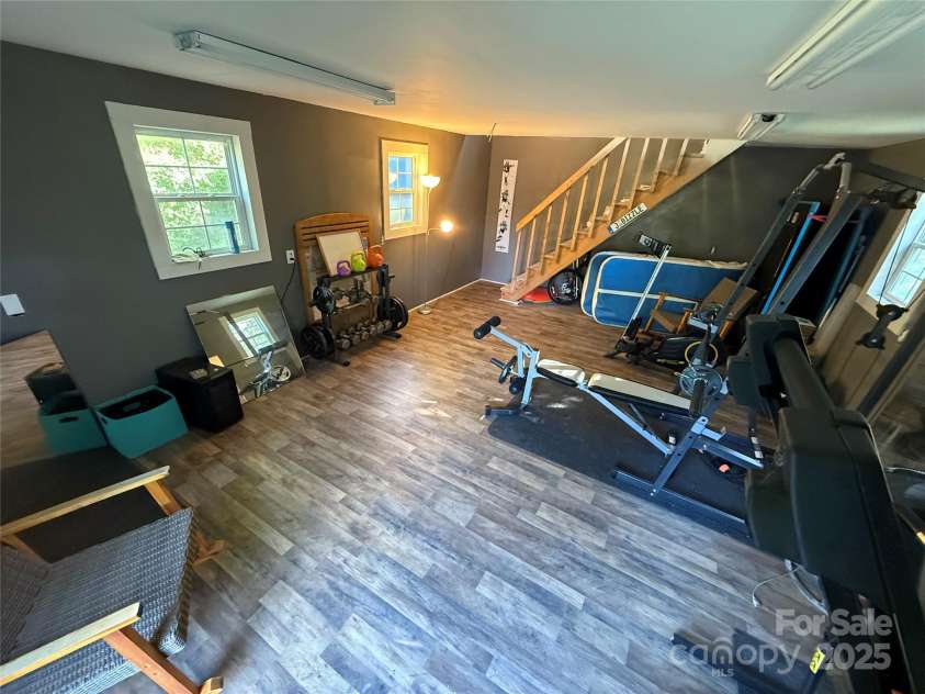 6313 Weddington Road, Concord, NC 28027.  MLS# CAR4267966, YatesRealty ID 24023. 2 story finished shed