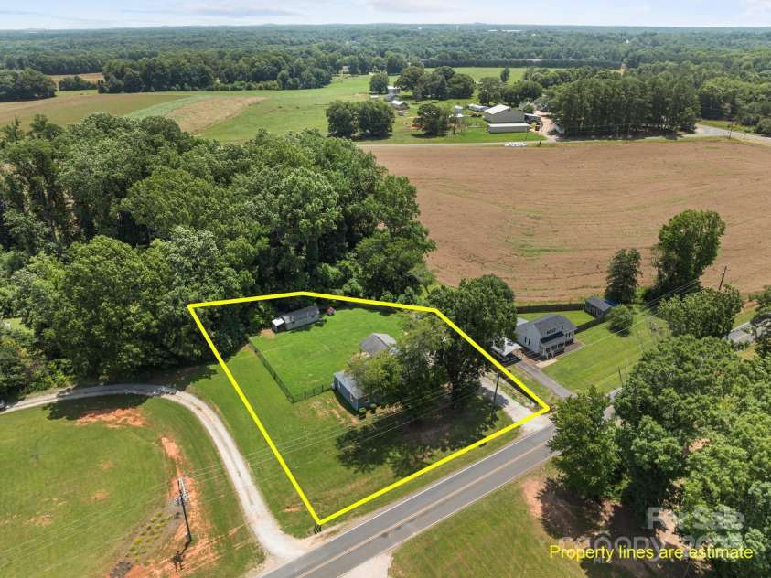 435 Stirewalt Road, China Grove, NC 28023.  MLS# CAR4273185, YatesRealty ID 24034. Property Outline
