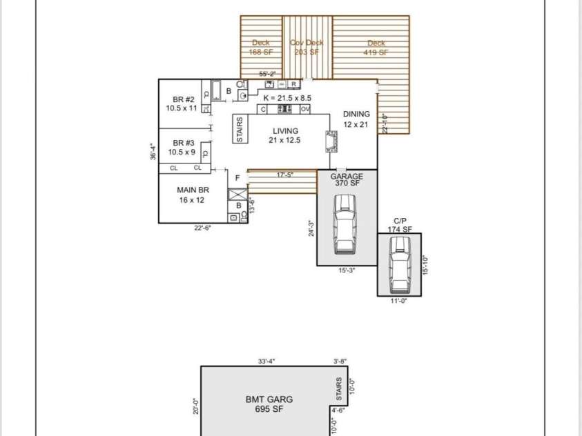75 Hawthorne Drive, Brevard, NC 28712.  MLS# CAR4384254, YatesRealty ID 24035. Floor Pan