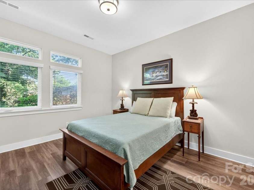 4136 Castleton Road, Charlotte, NC 28211.  MLS# CAR4381124, YatesRealty ID 24040. Lower level bedroom.