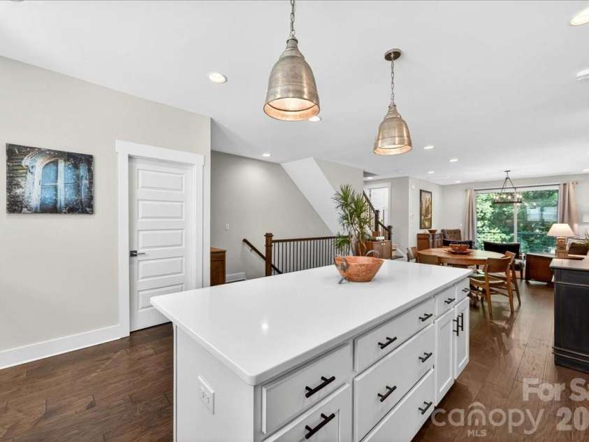 4136 Castleton Road, Charlotte, NC 28211.  MLS# CAR4381124, YatesRealty ID 24040. Open concept floor plan looking into the dining area and great room