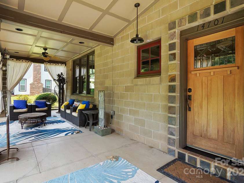 14701 Cabarrus Road, Mint Hill, NC 28227.  MLS# CAR4260366, YatesRealty ID 24046. Covered Patio