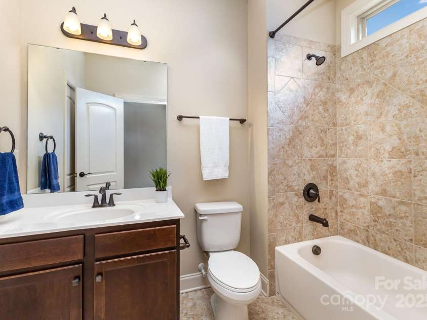 2110 Capricorn Avenue, Indian Trail, NC 28079.  MLS# CAR4237555, YatesRealty ID 24048. Full secondary bath upstairs
