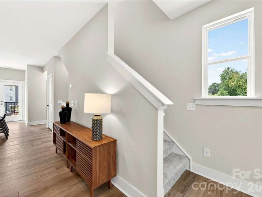 4032 Canvas Court, Charlotte, NC 28205.  MLS# CAR4384752, YatesRealty ID 24070. Second floor stairs