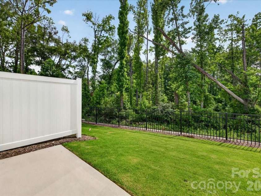 6049 Longar Lane, Charlotte, NC 28269.  MLS# CAR4384836, YatesRealty ID 24079. Outdoor living with tree-lined views