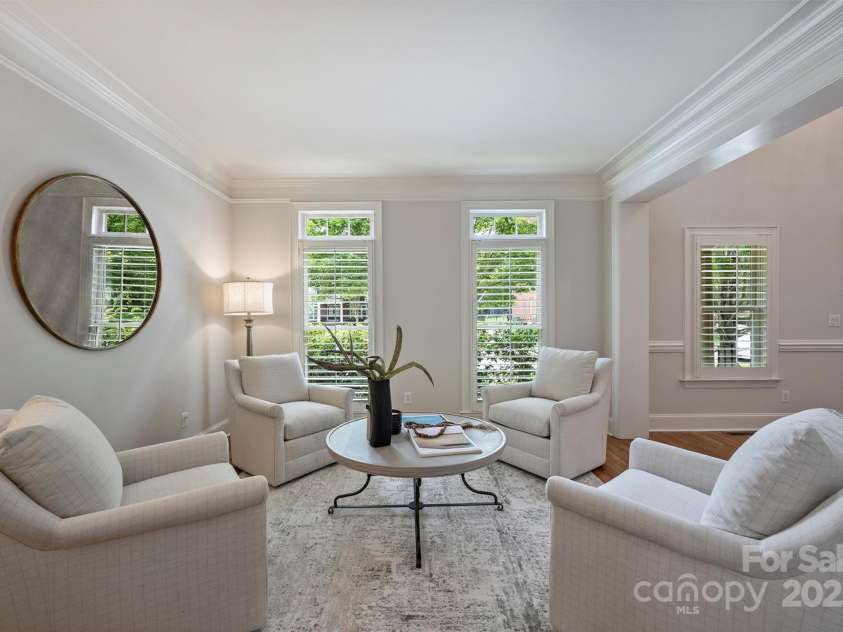 7319 Stonehaven Drive, Waxhaw, NC 28173.  MLS# CAR4266937, YatesRealty ID 24083. The living room could also be used as a home office.