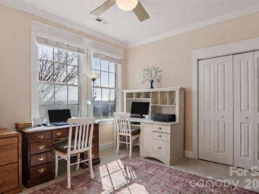 209 Rowland Drive, Laurel Park, NC 28739.  MLS# CAR4348901, YatesRealty ID 2409. A dedicated office space makes working from home both productive and inspiring.