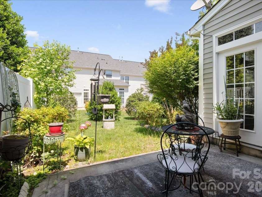 4209 Piccadilly Lane, Fort Mill, SC 29707.  MLS# CAR4384861, YatesRealty ID 24097. Back yard and patio area