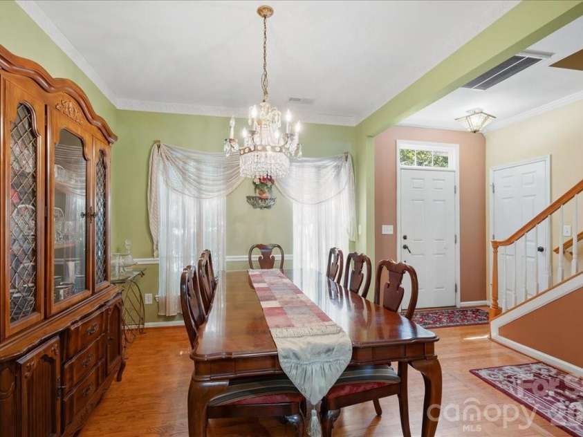 4209 Piccadilly Lane, Fort Mill, SC 29707.  MLS# CAR4384861, YatesRealty ID 24097. Dining area with Chandelier