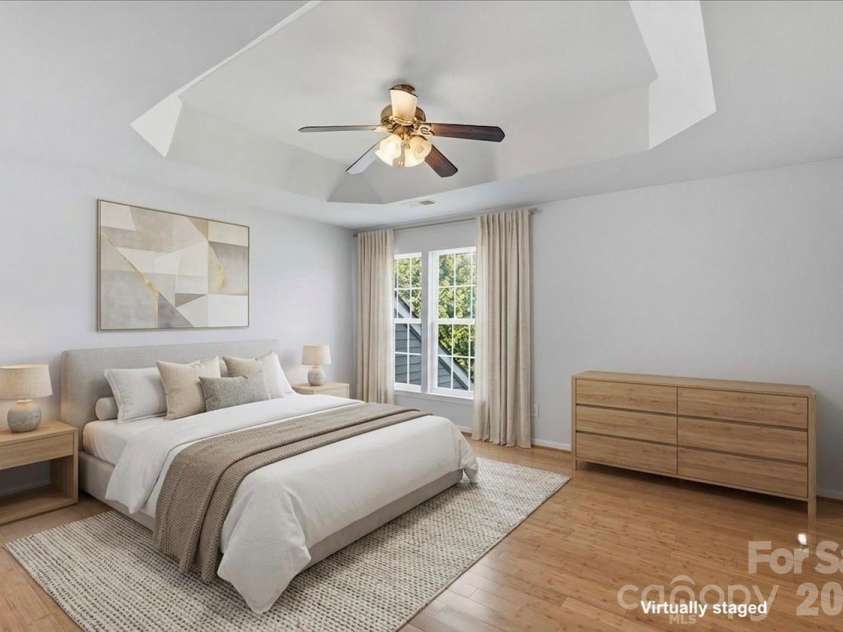 4209 Piccadilly Lane, Fort Mill, SC 29707.  MLS# CAR4384861, YatesRealty ID 24097. Primary Bedroom staged
