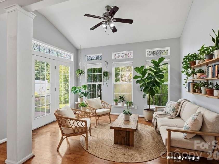 4209 Piccadilly Lane, Fort Mill, SC 29707.  MLS# CAR4384861, YatesRealty ID 24097. Sunroom staged