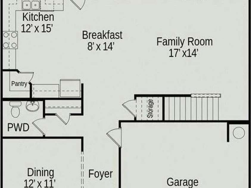 6308 Honor Avenue, Midland, NC 28107.  MLS# CAR4253827, YatesRealty ID 24098. The McGinnis - 1st Floor