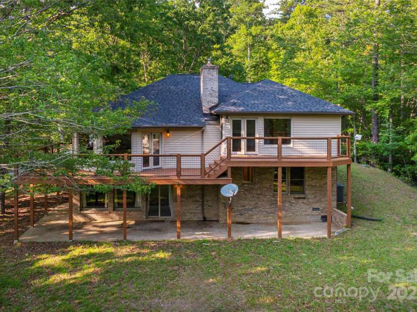 1227 Brush Creek Circle, Fairview, NC 28730.  MLS# CAR4265293, YatesRealty ID 24110. View of back deck