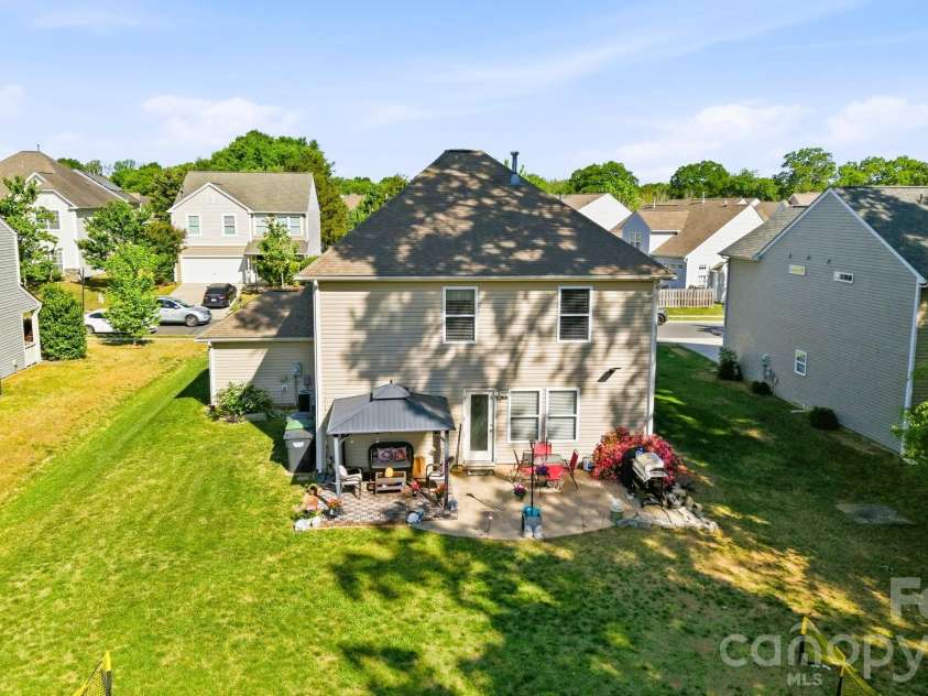 14227 Lake Crossing Drive, Charlotte, NC 28278.  MLS# CAR4372892, YatesRealty ID 24113. Large backyard with gazebo