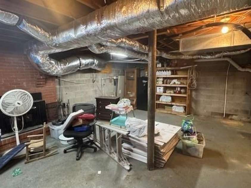 3085 Faith Road, Salisbury, NC 28146.  MLS# CAR4276895, YatesRealty ID 24115. Unfinished basement