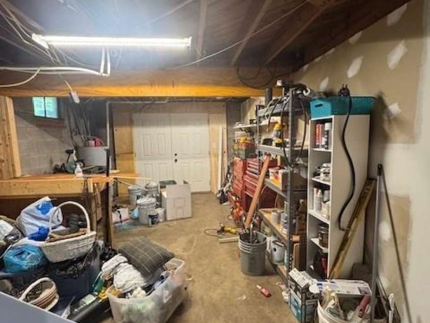 3085 Faith Road, Salisbury, NC 28146.  MLS# CAR4276895, YatesRealty ID 24115. Unfinished basement