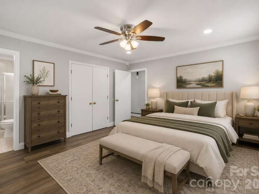 1542 Fieldcrest Circle, Rock Hill, SC 29732.  MLS# CAR4380785, YatesRealty ID 24118. Virtually Staged Bedroom
