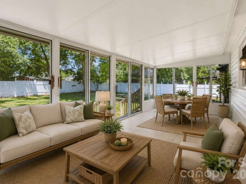 1542 Fieldcrest Circle, Rock Hill, SC 29732.  MLS# CAR4380785, YatesRealty ID 24118. Virtually Staged Sunroom