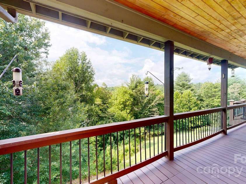 6 Sunrise Valley, Leicester, NC 28748.  MLS# CAR4283211, YatesRealty ID 2412. Views from Deck Main Floor