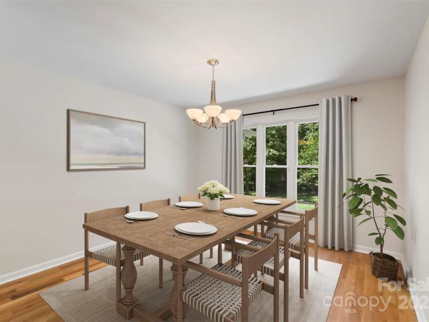 1556 Stanley Lucia Road, Mount Holly, NC 28120.  MLS# CAR4273688, YatesRealty ID 24123. Dining Room virtually staged
