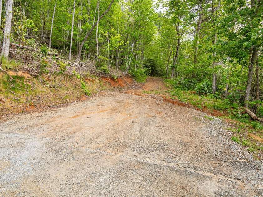 2191 Deep Gap Road, Flat Rock, NC 28731.  MLS# CAR4254612, YatesRealty ID 24129. Dirt road behind manufactured home