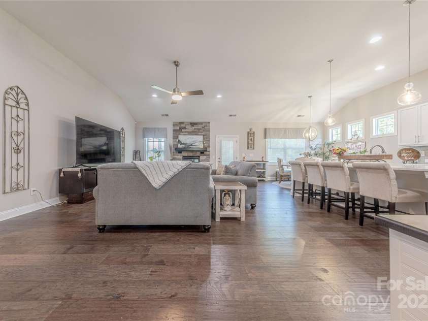 1022 Curling Creek Drive, Indian Trail, NC 28079.  MLS# CAR4255571, YatesRealty ID 24131. Open Floorplan