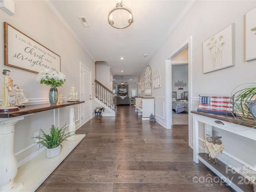 1022 Curling Creek Drive, Indian Trail, NC 28079.  MLS# CAR4255571, YatesRealty ID 24131. Welcoming Foyer