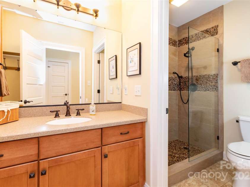 39 Hawks Pointe Lane, Weaverville, NC 28787.  MLS# CAR4228762, YatesRealty ID 24134. Full bath in the basement