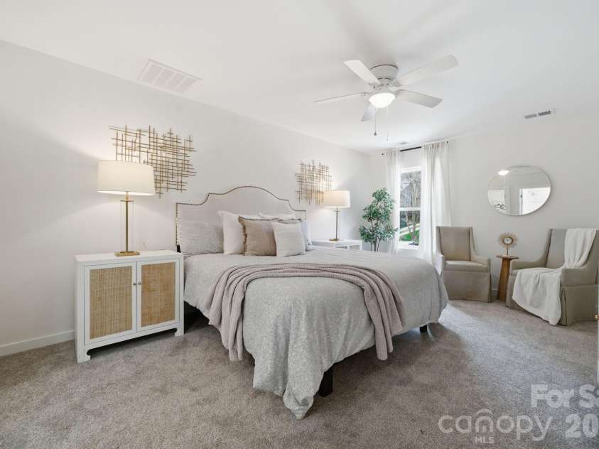 34 Louise Drive, Concord, NC 28025.  MLS# CAR4353554, YatesRealty ID 24154. Primary Bedroom