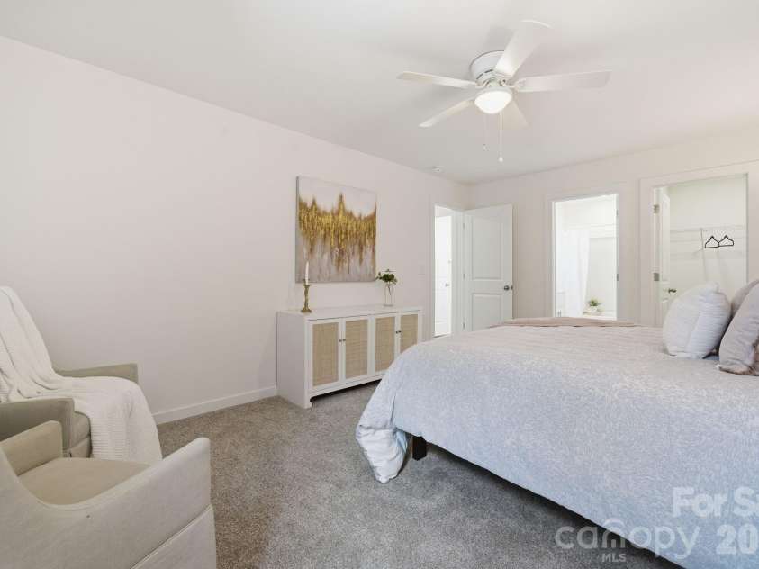 34 Louise Drive, Concord, NC 28025.  MLS# CAR4353554, YatesRealty ID 24154. Primary Bedroom