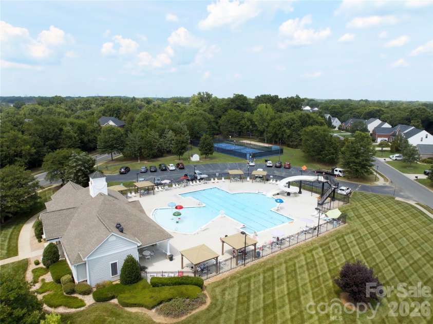 411 Carlisle Drive, Indian Trail, NC 28079.  MLS# CAR4271998, YatesRealty ID 24156. 2nd Community Pool