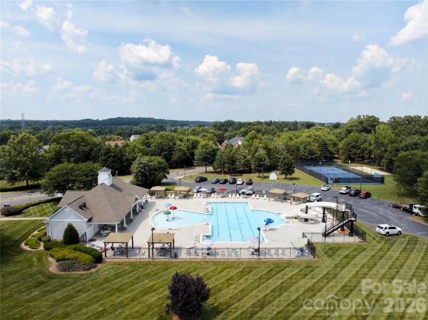 411 Carlisle Drive, Indian Trail, NC 28079.  MLS# CAR4271998, YatesRealty ID 24156. 2nd Community Pool