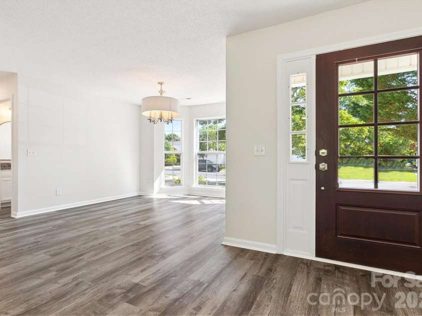 411 Carlisle Drive, Indian Trail, NC 28079.  MLS# CAR4271998, YatesRealty ID 24156. Entry and Dining Area