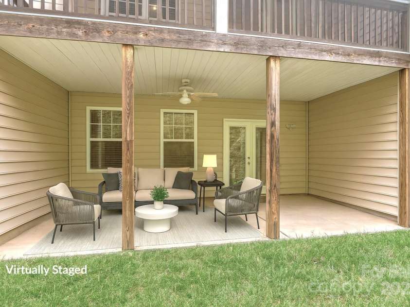 3104 Streamhaven Drive, Indian Land, SC 29707.  MLS# CAR4309394, YatesRealty ID 24162. Covered Patio- Virtually Staged