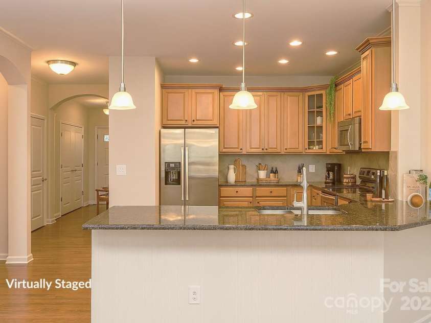 3104 Streamhaven Drive, Indian Land, SC 29707.  MLS# CAR4309394, YatesRealty ID 24162. Kitchen-Virtually Staged