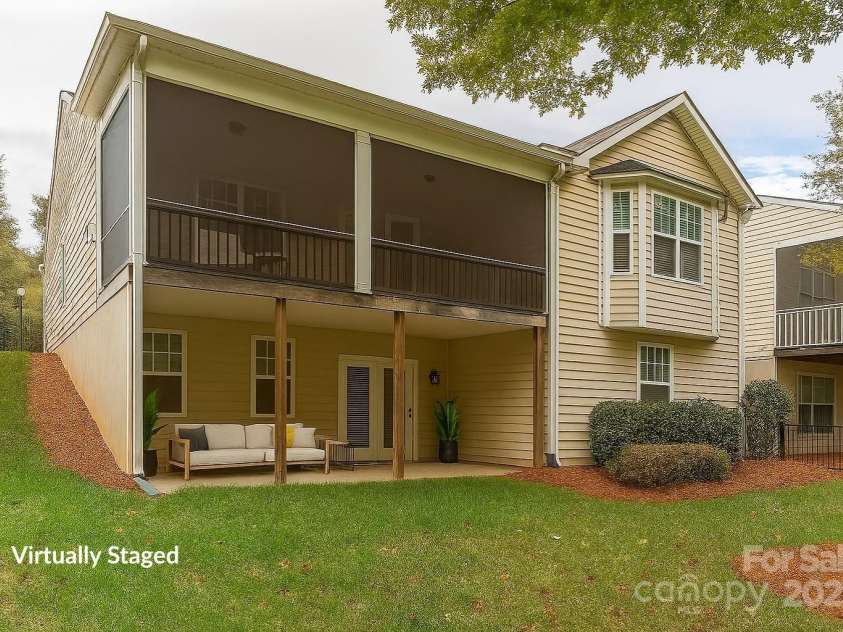 3104 Streamhaven Drive, Indian Land, SC 29707.  MLS# CAR4309394, YatesRealty ID 24162. Patio & Screened Porch - Virtually Staged