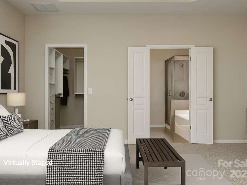 3104 Streamhaven Drive, Indian Land, SC 29707.  MLS# CAR4309394, YatesRealty ID 24162. Primary Bedroom - Virtually Staged