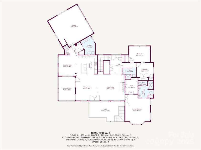 311 Carriage Crest Drive, Hendersonville, NC 28791.  MLS# CAR4263699, YatesRealty ID 24164. Main-level floor plan