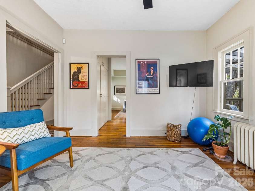 4 Duke Street, Asheville, NC 28803.  MLS# CAR4345320, YatesRealty ID 24175. Lower Level Den