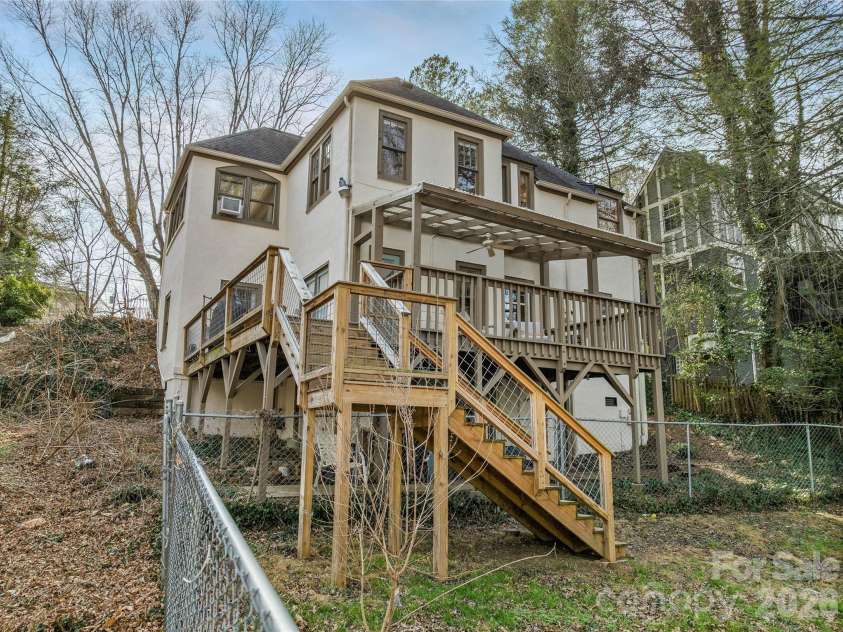 4 Duke Street, Asheville, NC 28803.  MLS# CAR4345320, YatesRealty ID 24175. Rear Elevation