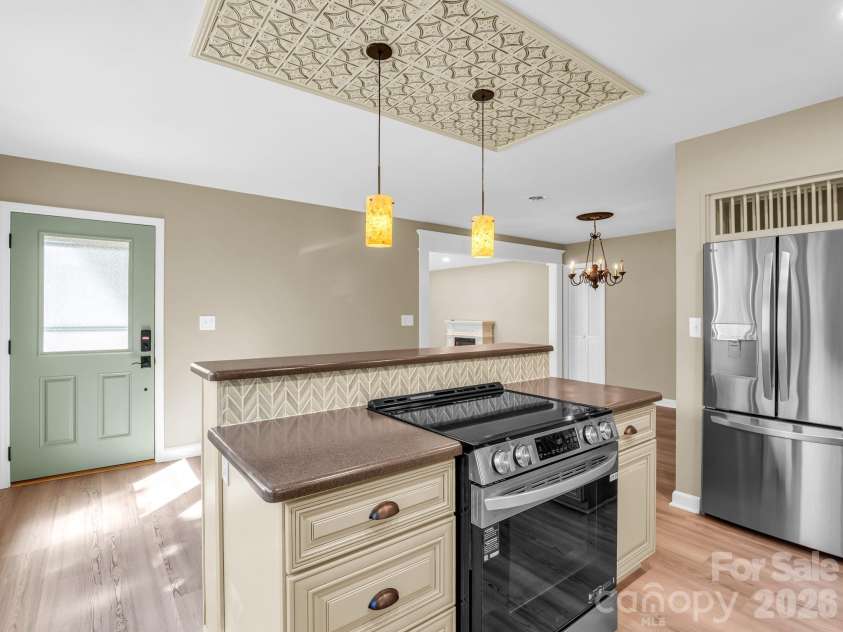44 Jervey Road, Tryon, NC 28782.  MLS# CAR4381509, YatesRealty ID 24179. Looking back toward the kitchen entrance.