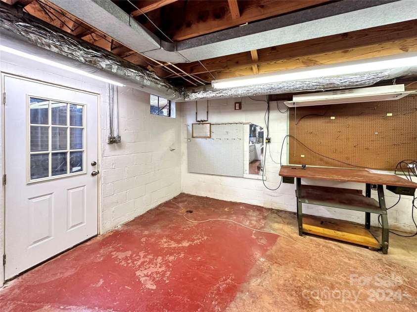 8031 George Hildebran School Road, Connelly Springs, NC 28612.  MLS# CAR4198034, YatesRealty ID 2418. Basement with interior and exterior access
