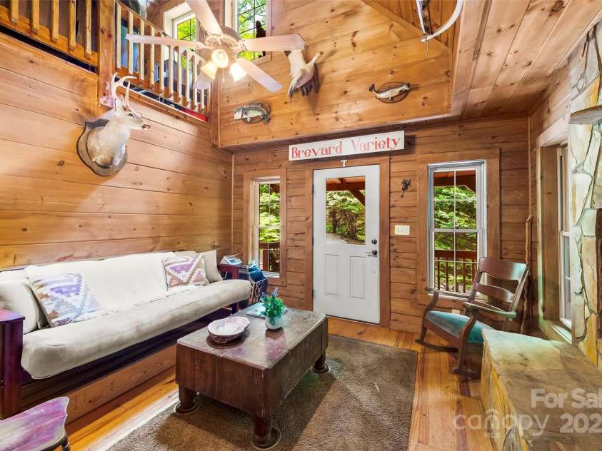 70 Wetherbee Lane, Rosman, NC 28772.  MLS# CAR4277160, YatesRealty ID 24192. With Wood Burning Fireplace