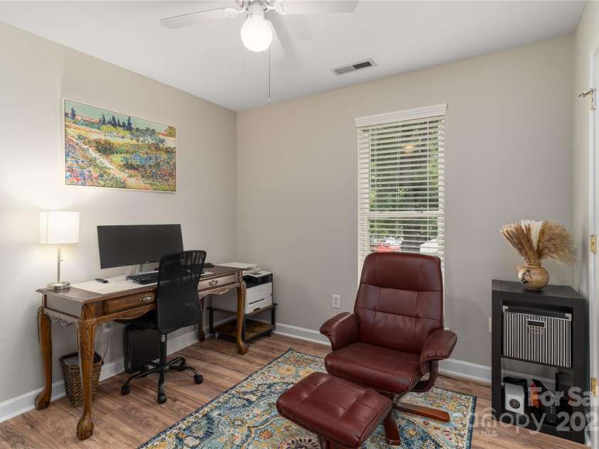 819 Northeast Drive, Davidson, NC 28036.  MLS# CAR4276218, YatesRealty ID 24193. Bedroom 2 currently being used as an office.