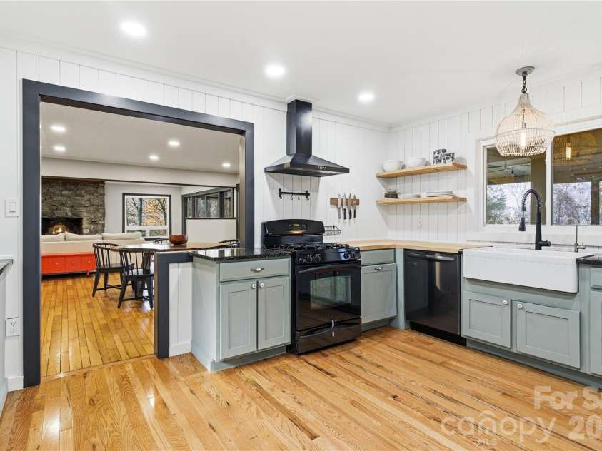 1373 Dogwood Drive, Maggie Valley, NC 28751.  MLS# CAR4320241, YatesRealty ID 2420. Brand new 2025 kitchen!