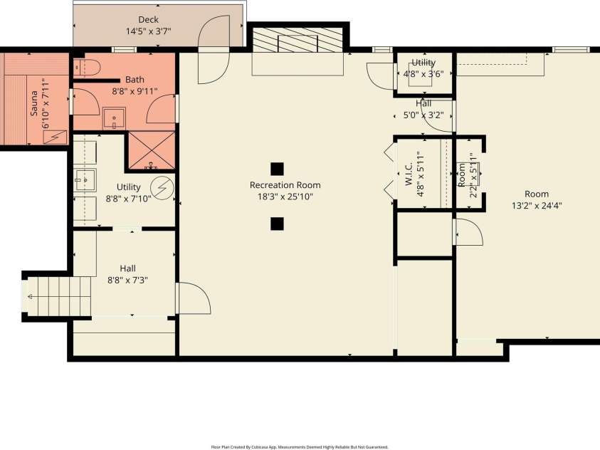 1373 Dogwood Drive, Maggie Valley, NC 28751.  MLS# CAR4320241, YatesRealty ID 2420. Lower level floorplan estimate.